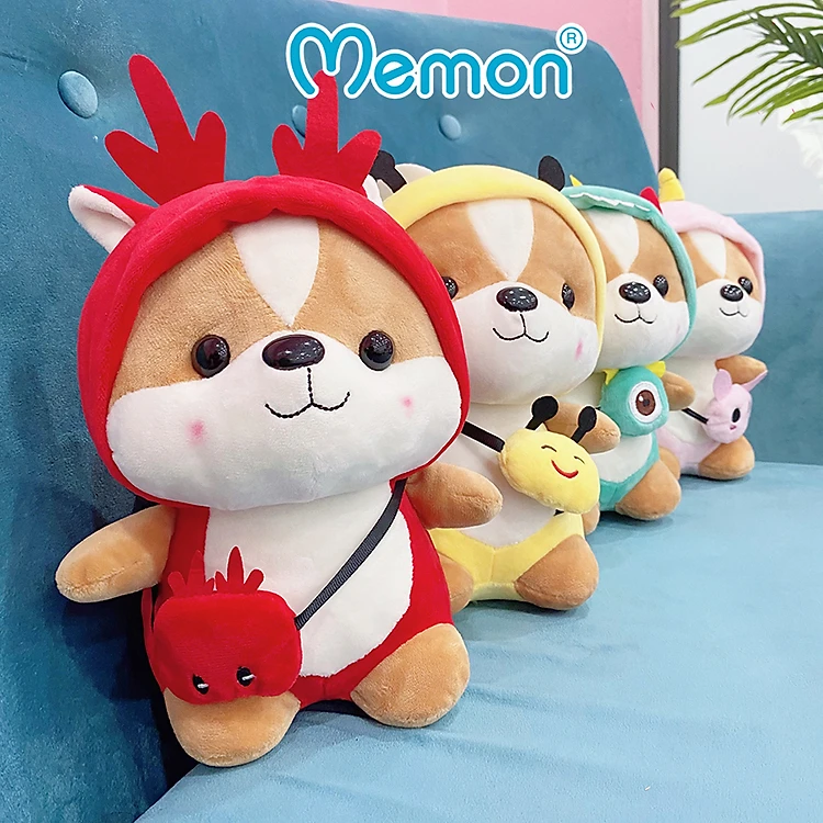 Gấu bông chó Shiba cosplay 25cm cao cấp - Hàng chính hãng Memon